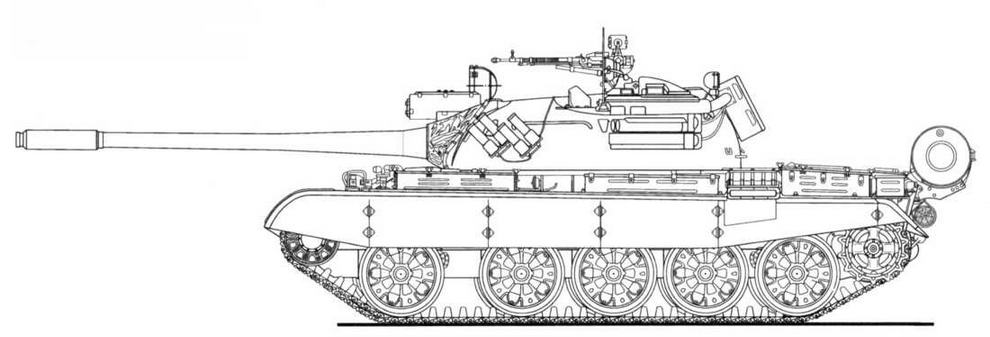 Танк Т-55АД—первый в мире танк с активной защитой от противотанковых управляемых ракет и противотанковых гранат.