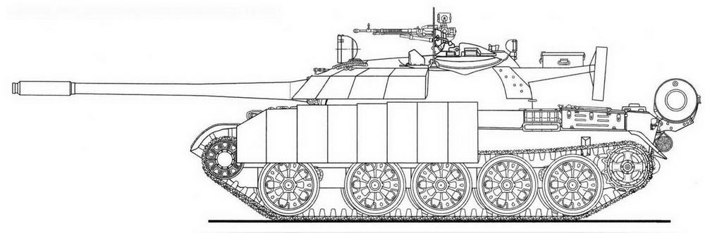 Иракский Т-55 с усиленным бронированием корпуса и башни