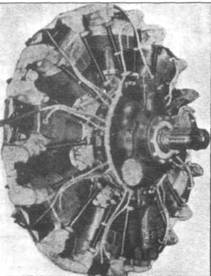 Два снимка двигателя Wright R-1820-56 «Cyclone» мощностью 1350 л.с., устанавливавшегося на истребители FM-2.