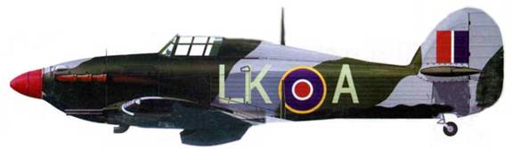 «Харрикейн Mk IIА», LK- Т, 87-я эскадрилья, Коулерн, 1942 год.