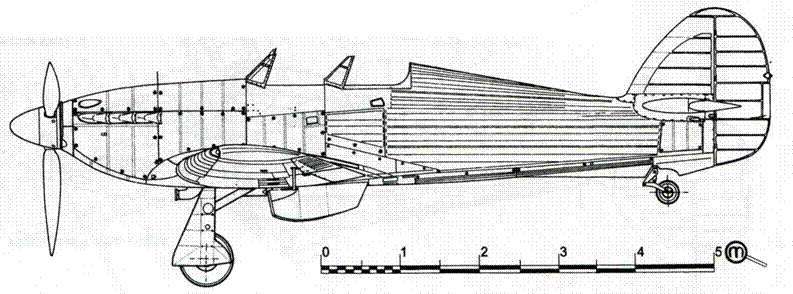 Hawker Hurricane MkIIB УТИ советский учебный вариант