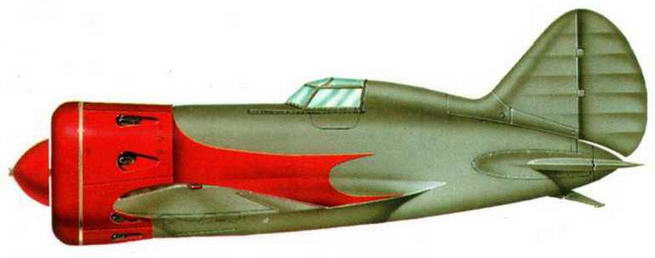 И-16, экспонат авиавыставки в Милане, лето 1935 г.