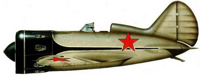 И-16 тип 10 «Красная пятерка» Якушева, Москва, лето 1938 г.