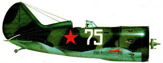 И-16 тип 29, сержанта В.П.Сагалаева, 71 ИАП, Ленинградский фронт 1941г.