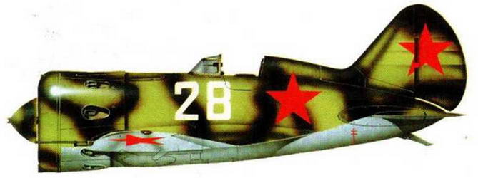 И-16 тип 17, сержанта М.И.Васильева, 4 ГвИАП ВВС Балтийского флота, аэродром Новая ладога, весна 1942г.