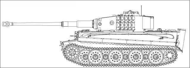 Tiger Ausf.E c 88-мм пушкой KwK 43 L/71.