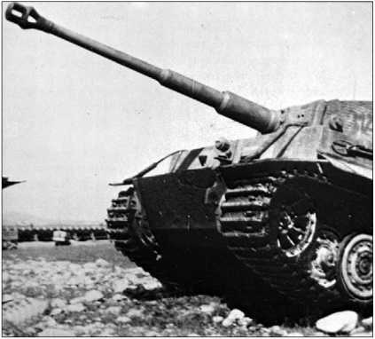 Танк «Тигр» из состава 3-й роты 1-го венгерского танкового батальона во время тактических занятий. 1944 год.
