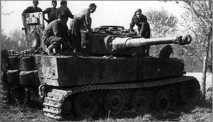 «Тигр» 504-го тяжелого танкового батальона подбитый пехотинцами 2-й новозеландской дивизии. Италия, 1944 год.