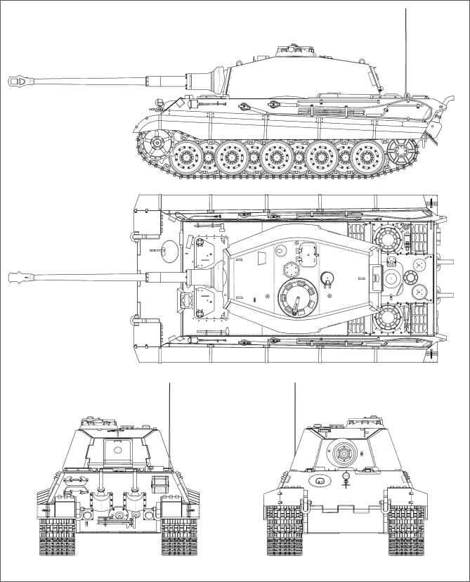 Тяжелый танк Pz.Kpfw.VI Ausf.B Tiger II с башней «типа Хеншель».