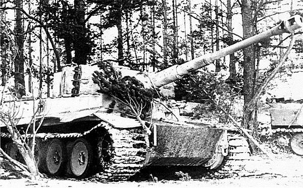 «Тигры» 502-го тяжёлого <a href='https://arsenal-info.ru/b/book/348132256/10' target='_self'>танкового батальона</a> в засаде. Район Нарвы, февраль 1944 г.