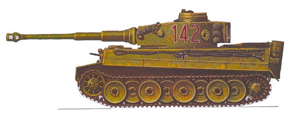 Pz.Kpfw.VI Tiger Ausf.H1. 501-й тяжёлый <a href='https://arsenal-info.ru/b/book/348132256/10' target='_self'>танковый батальон</a> (sPzAbt 501), Тунис, зима 1043 г.