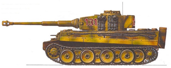Pz.Kpfw.VI Tiger Ausf.E. 101-й тяжёлый танковый батальон СС (sSSPzAbt 101), Нормандия, июнь 1944 г.