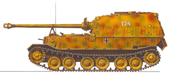 Panzerj?ger Elefant. 653-й дивизион истребителей танков (sHPzAbt 653), Италия, весна 1944 г.