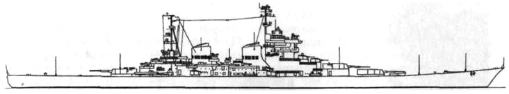 Общий вид тяжелого крейсера «Сталинград»