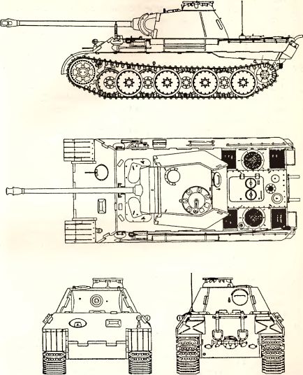 Рис. 53. Средний танк PzKpfw V Ausf. А.