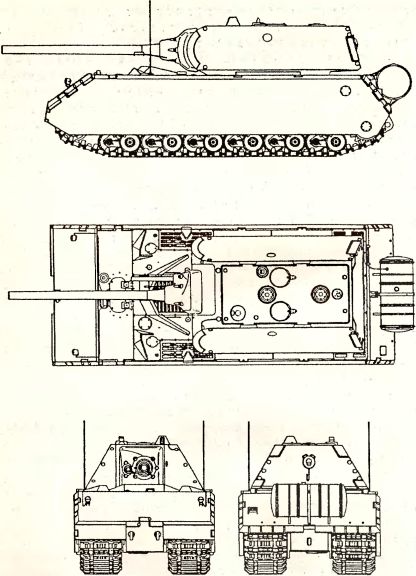Рис. 62. Сверхтяжелый танк «Maus».