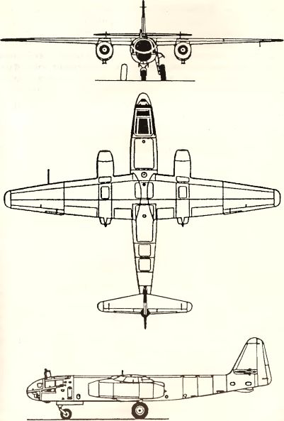 Рис. 110. Бомбардировщик Ar234B-2 «Blitz».