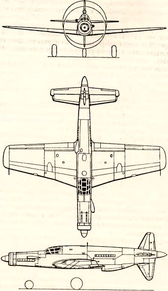 Рис. 117. Истребитель Do 335А-1.