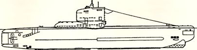 Рис. 170. Подводная лодка XXIII серии.