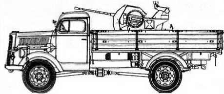  Opel Blitz mit 2cm Flak 36