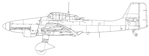 Ju 87 D-1- позднейшая производственная серия с бронированием