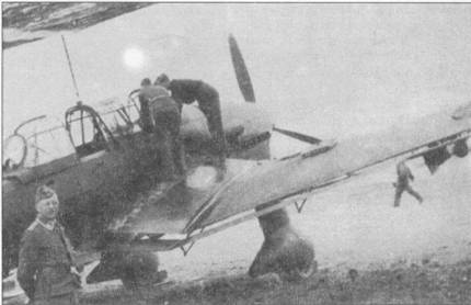 Ju 87 В-1 из StG 2 во время французской кампании, 1940.